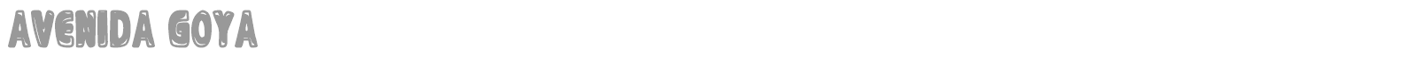 Avenida Goya font preview